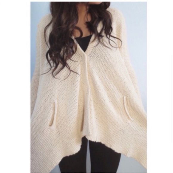 Free People Shark Bite Hem Cardigan - Picture 2 of 8